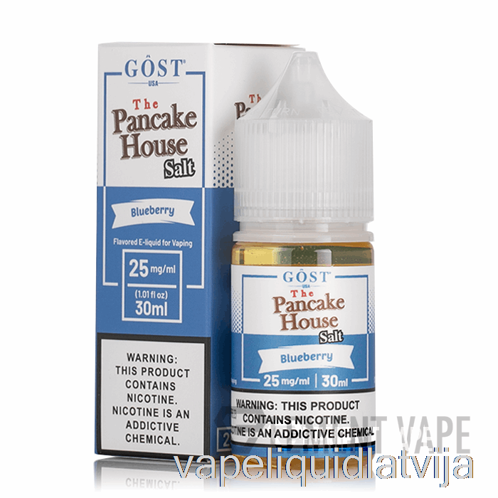 Melleņu Sāļi - Pankūku Māja - Gost Tvaiki - 30ml 25mg Vape šķidrums